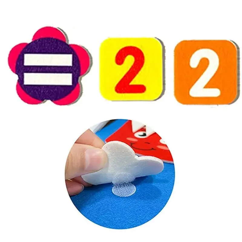 Felt Learning Board Children Educational DIY Toy Addition Subtraction Finger Arithmetic Teaching Enlightenment Board