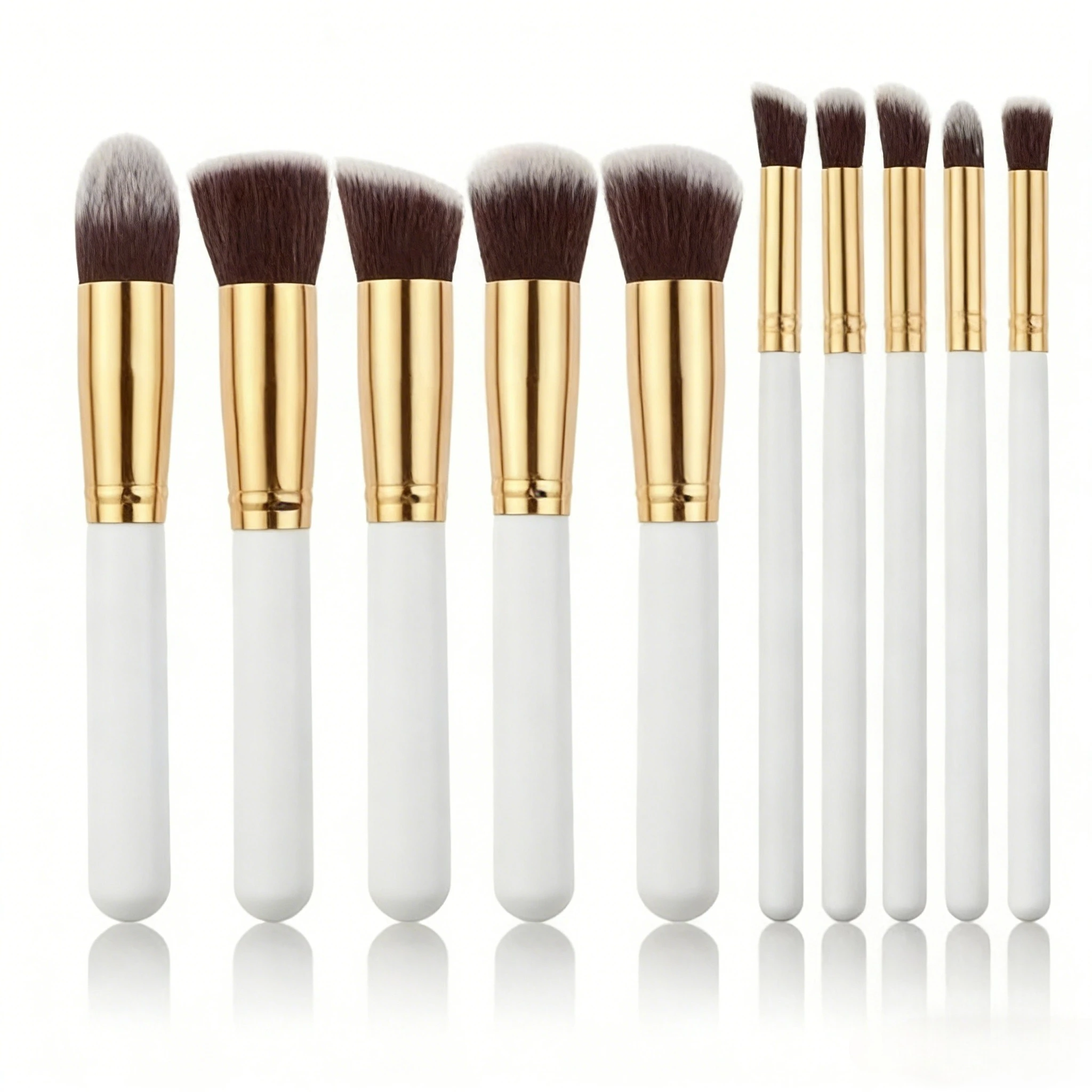 10-Piece Black Beauty Makeup Brush Set