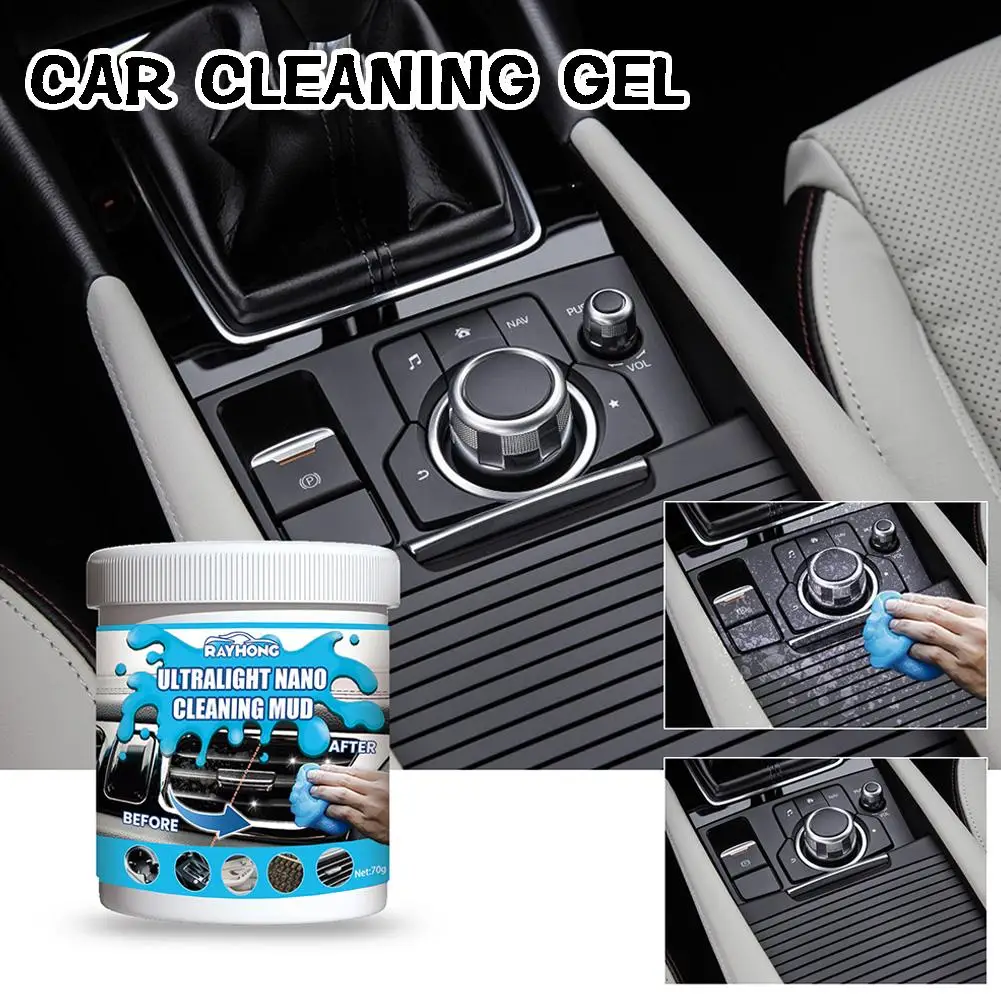 1pcs Car Cleaning Gel Vents Household Car Notebook Computer Keyboard Dust Cleaning Reusable Multipurpose Dirt Cleaner Slime Auto