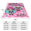 Throw Blanket L.O.L Surprise Micro Fleece Blanket Four Sizes Retro Comfortable Suitable For Sofa AntiPilling Blanket 5