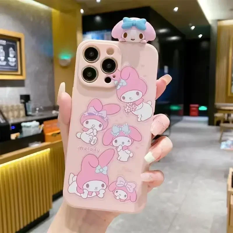 Sanrio Kuromi My Melody Phone Cases For iPhone 16 15 14 13