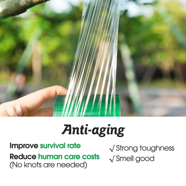 Zöld Oltó Szalag Vízálló, Lágy Rugalmas, Önálló, Adhéziós Kerti Növények Javítják A Filmeket, Amelyek Alkalmas Virágfákra - Image 6