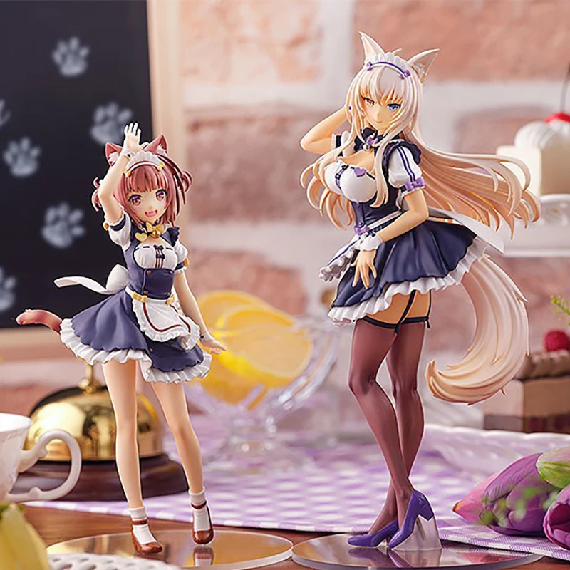 Фото Фигурки игрушечные из ПВХ для девушек из игры «ГК ап парад», Nekopara Chocola, ваниль, азуки, кокос, клен, корица №3