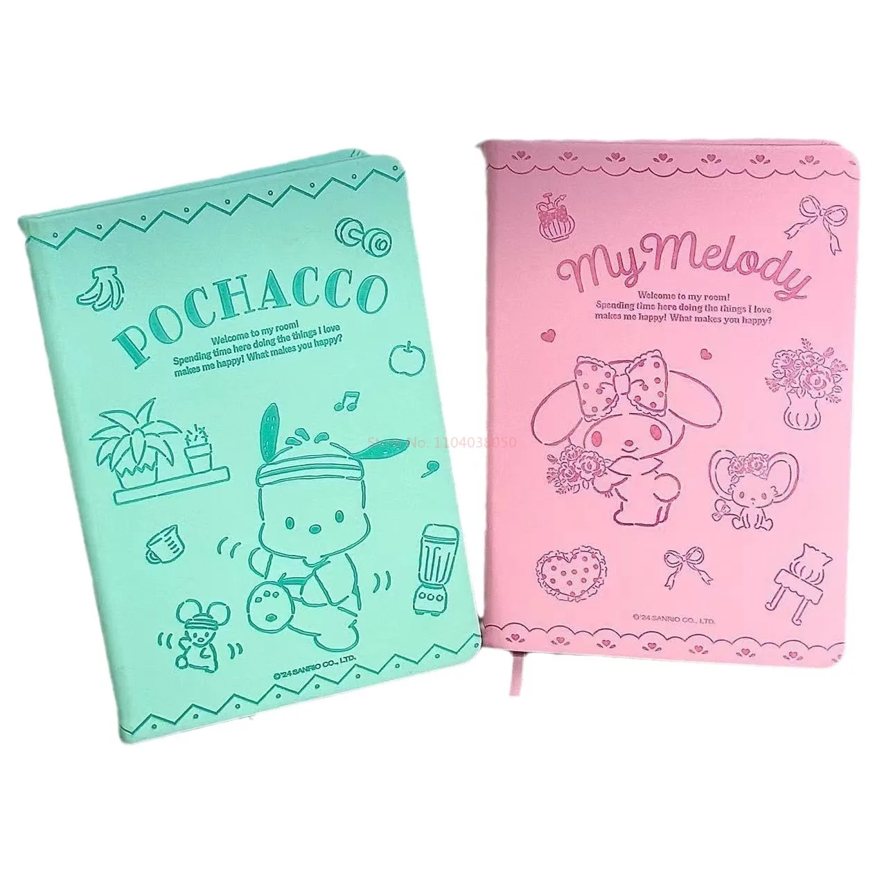 Sanrio Cinnamoroll Melody Kuromi Pochacco Cartoon Diary Notebook Cute Student B6 Handbook Stationery