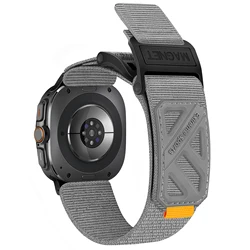 Hand - Woven Sport Magnetic Nylon Watch Strap - Ultra 47mm (Grey)
