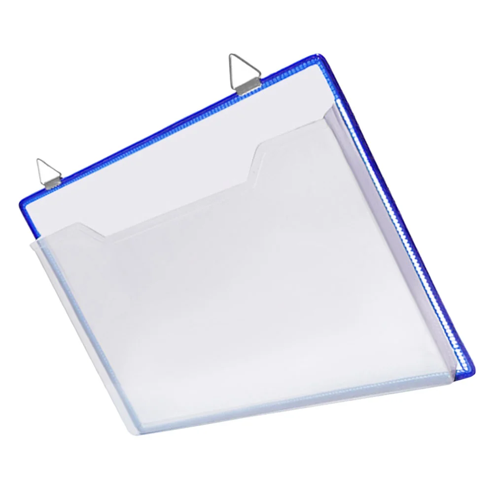 Office File Holder Hanging File Organizer Document Storage Bag Magazine Bag for Home portable file bag with clear label window transparent handheld file document bag dropship