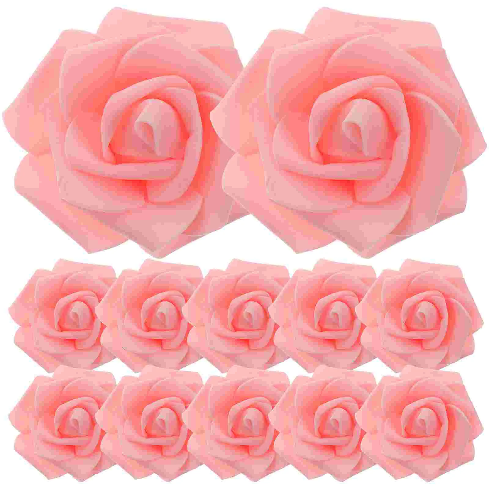 

DIY Crafts Flowers Artificial Flower Faux Rose Head Wedding Decoration Artificial Rose Head Photo Props Fake Rose Head
