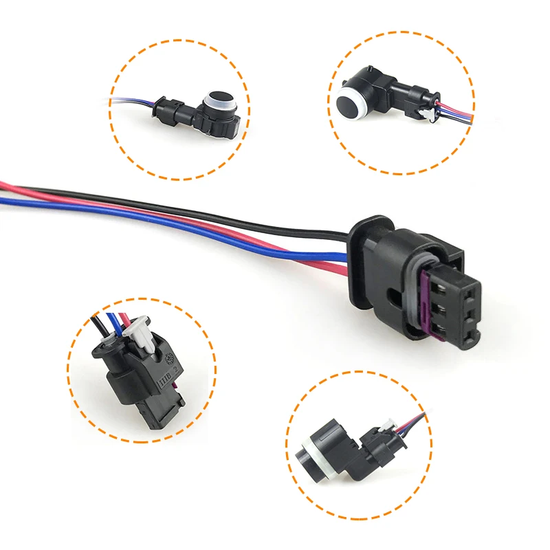 Parking Sensor 1718653-1 4F0973703 3C0973203 Parking Sensor Connector For Ford Galaxy BMW X3 E83 X5 F18 F10 Audi A1 A3 Volvo S80 V70 XC60