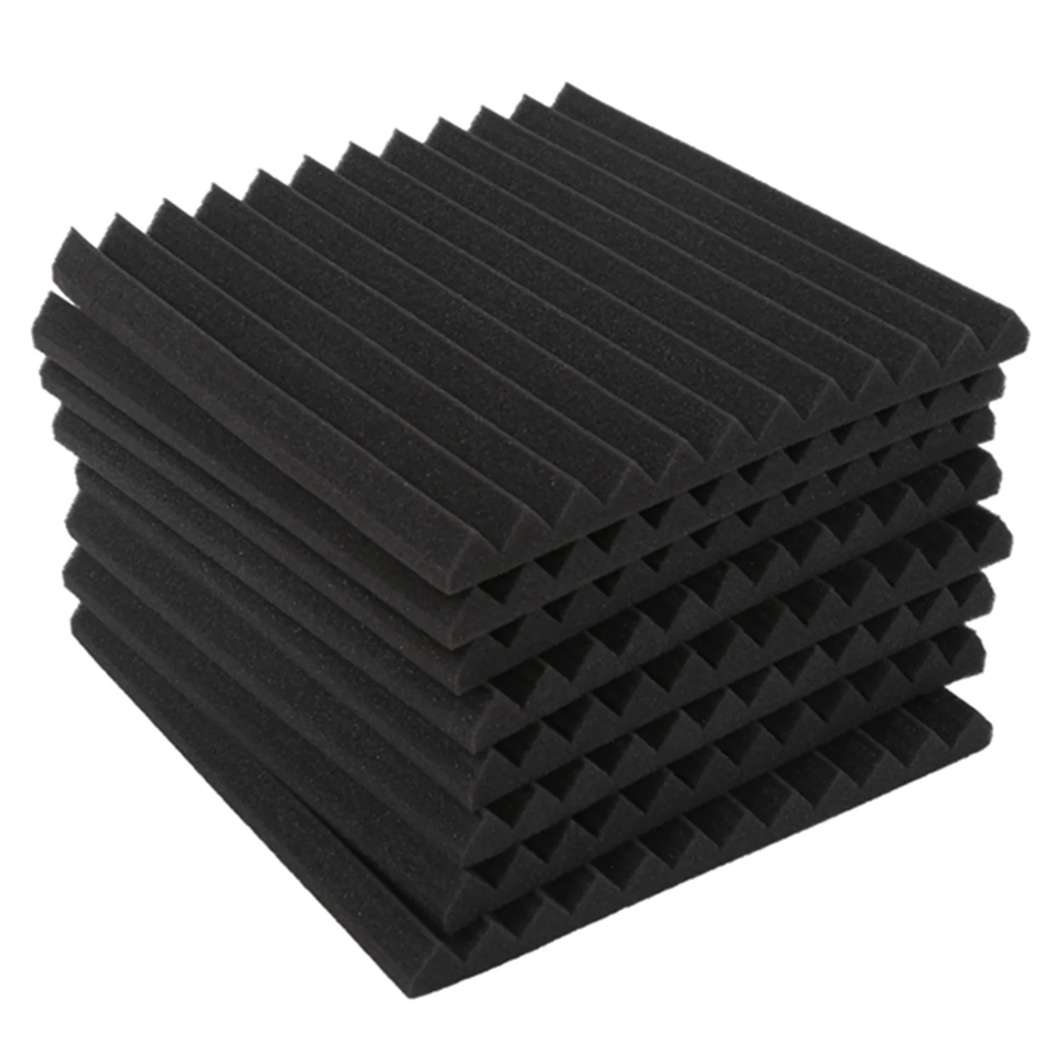 ABZV-Wedge Acoustic Foam With Adhesive Tape 8 Pcs Soundproof Panels,Silencing Sponge