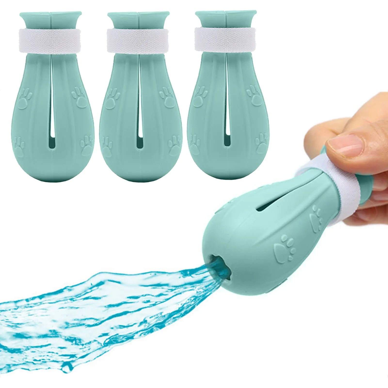 4 Piece Cat Booties Cat Feet Cover Durable Cat Paw Shoes Cat Adjustable Mittens For Bathing