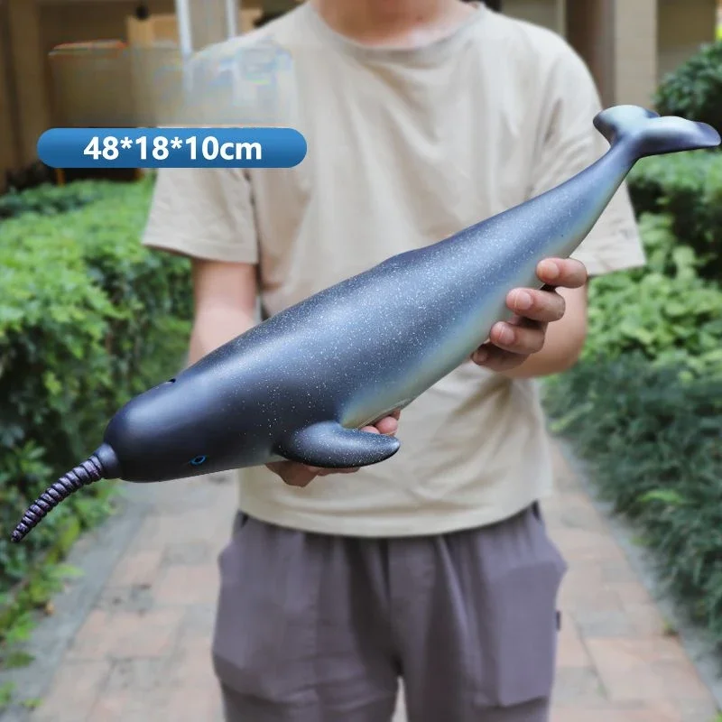 Simulated Ocean Big Animal Toys Realistic Action Figure Model Sea Life Great White Shark 40-48cm Soft Rubber Sea Educational Toy 3