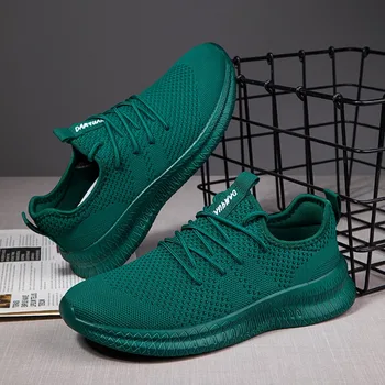 Moda Uomo Scarpe da ginnastica Mesh Scarpe casual Stringate Leggere e comode Scarpe vulcanizzate Tennis Zapatillas Hombre Taglia grande 36-50 1