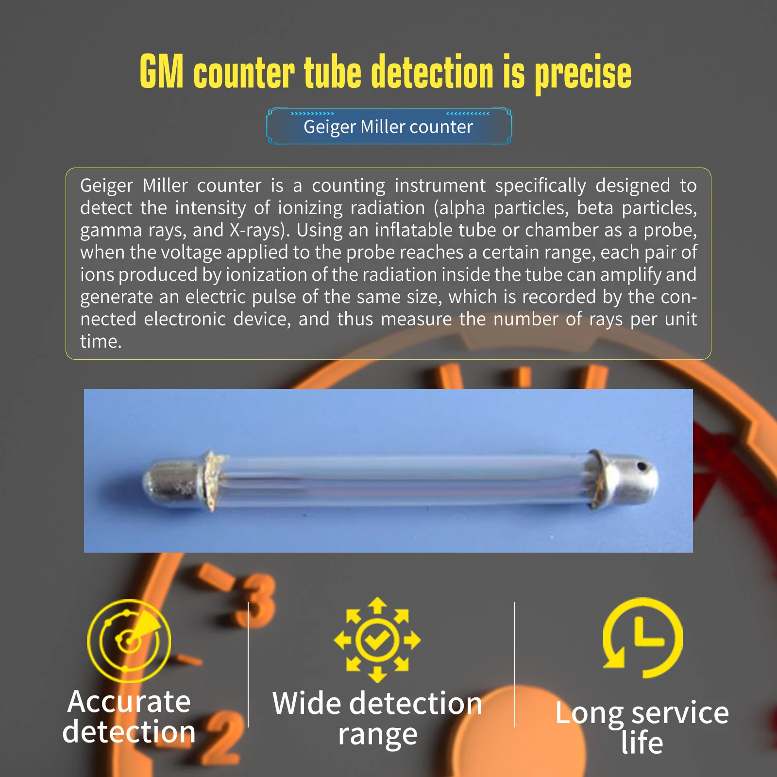 Radiation Detector Geiger Counter Geiger counters radiation dosimeters new radiation detectors X-ray &gamma; &beta; testers multifunctional measurem