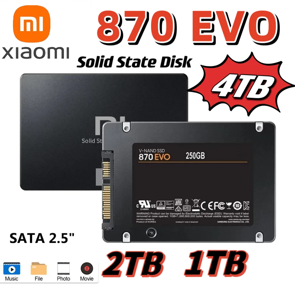 Xiaomi-870-EVO-Internal-Solid-State-Drive-Hard-Disk-SSD-2-5-Inch-Sata-3 ...