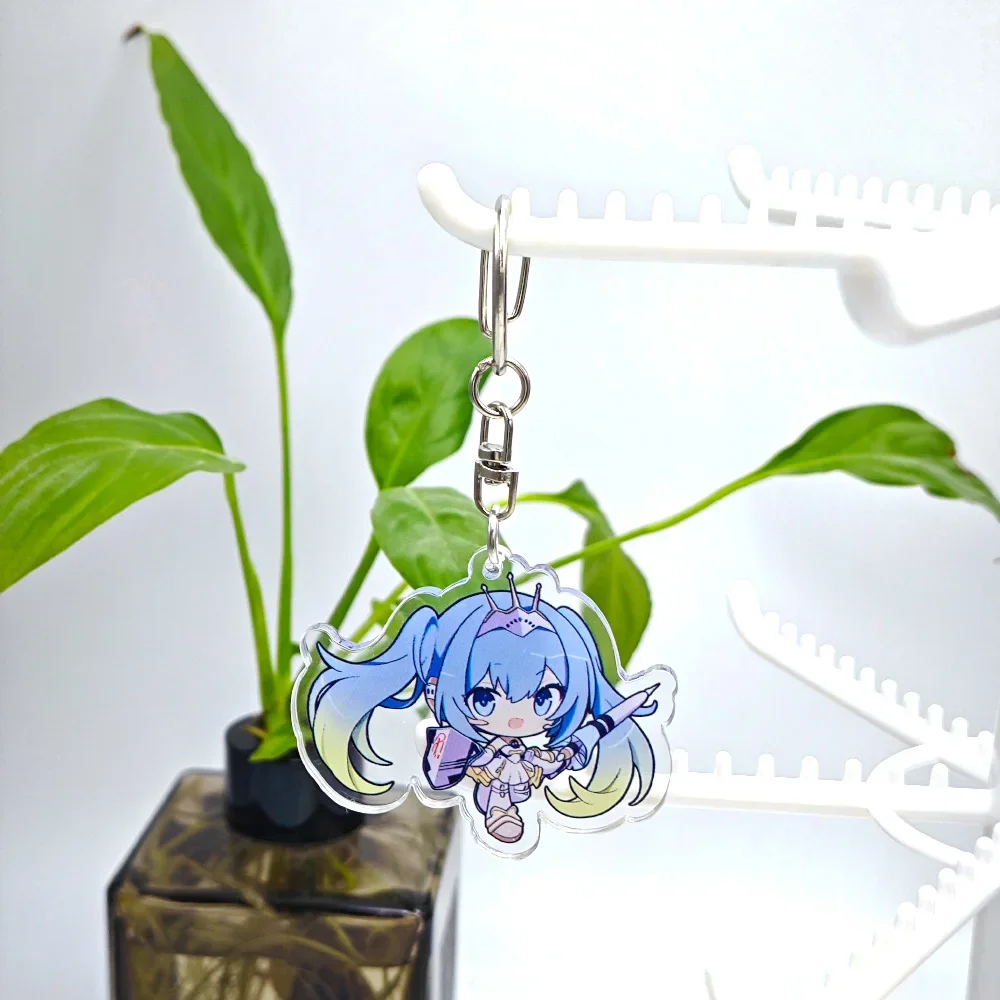 Cartoon Anime Lilo and Stitch Pendant Keychains Holder Car Key Chain Key Ring Mobile Phone Bag Hanging Hatsune Miku