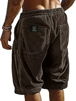 Nouveaux shorts décontractés en velours côtelé rétro pour hommes 2026, pantalons de survêtement unis tendance pour hommes, shorts en velours côtelé Harajuku, nouveaux vêtements pour hommes 3