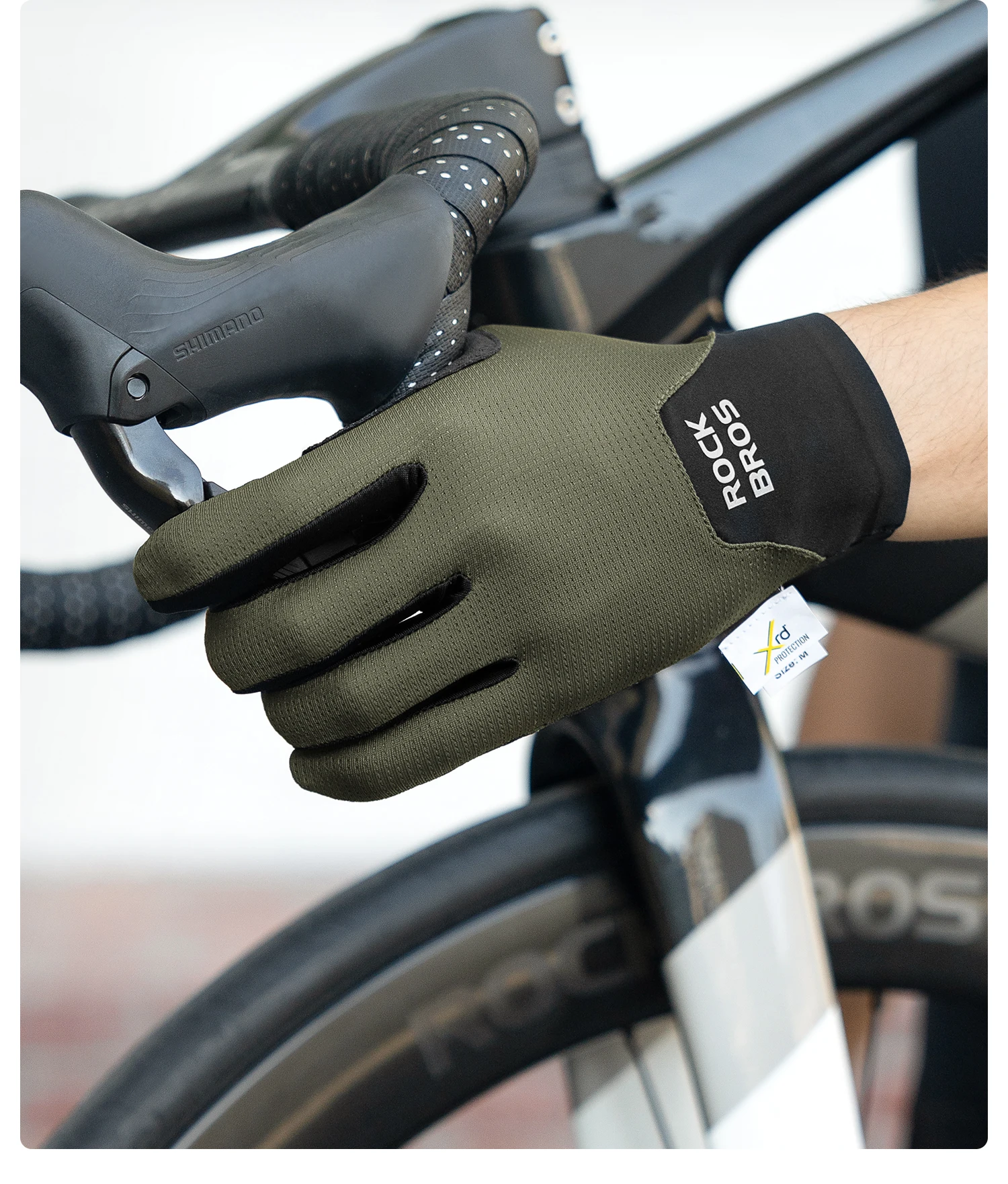 ROCKBROS Fahrradhandschuhe Vollfinger-Touchscreen Männer Frauen Frühling Herbst Fahrradhandschuhe Dämpfung Atmungsaktive Handschuhe Motorrad – Detail 16