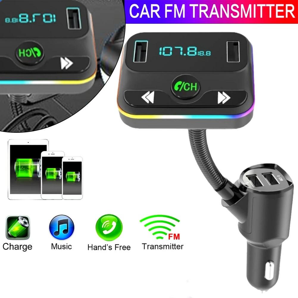 

C37 Car MP3 Player Bluetooth-compatible FM Transmitter Car Audio MP3 Player AUX Car USB Charger 3.1A Fast Charging