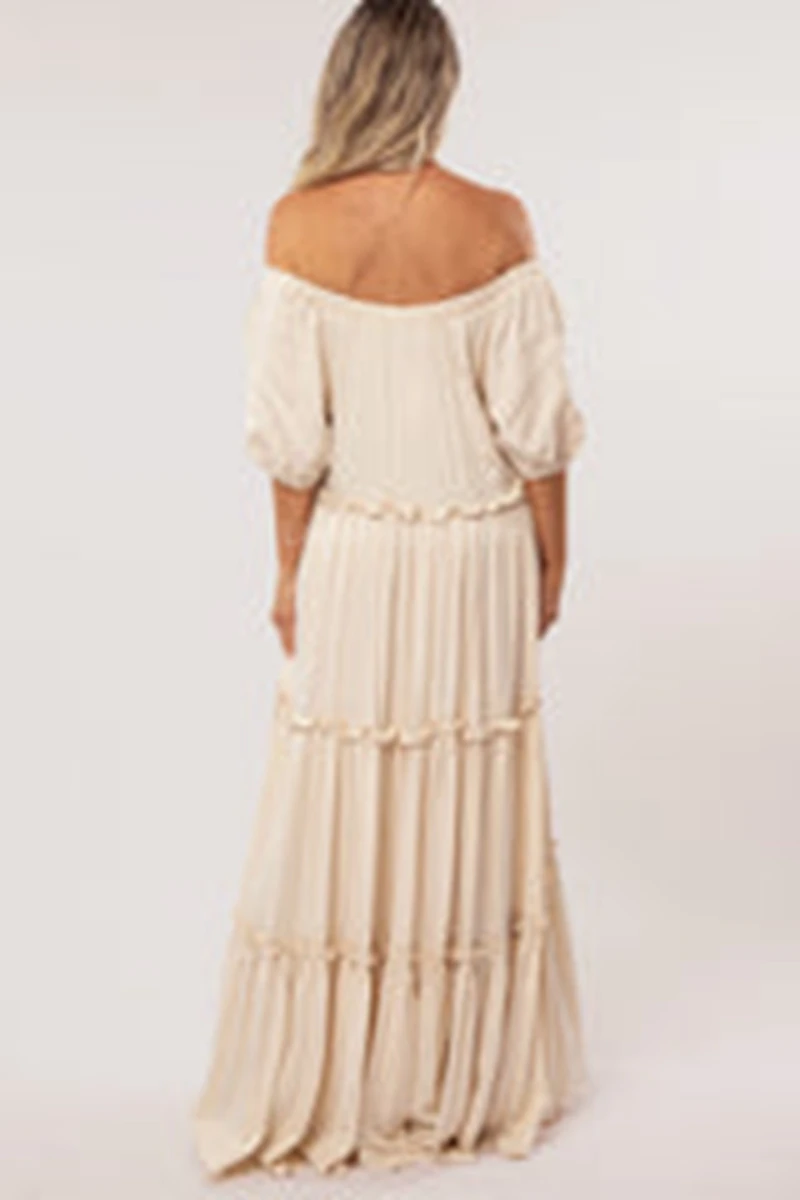 Maternity Dresses Stylish Casual Irregular Cotton Maternity Dress for Daily Life and Photography