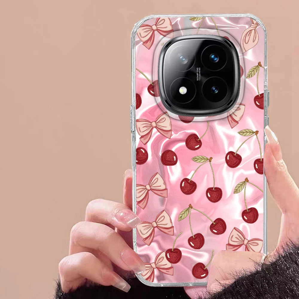 Cute Red Cherry Print Phone Case Cover