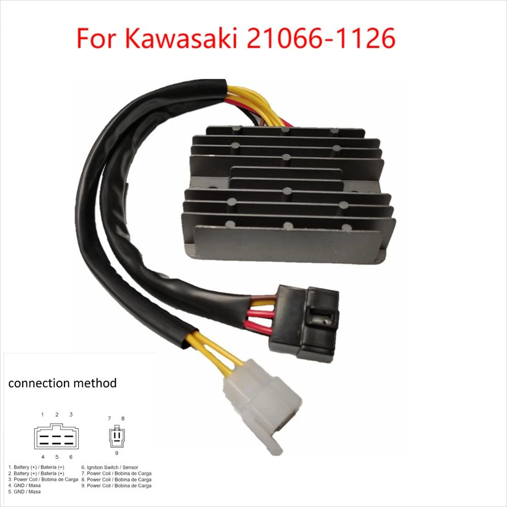 

Регулятор напряжения двигателя, выпрямитель для Kawasaki VN1500R Drifter VNT50JR VN1500P VN1600B Mean Streak VNT50P VNT60B 21066-1126