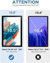 Transparent Flexible Soft TPU Clear Tablet Case with Reinforced Corners for A8 10.5 inch (TPU Protection Case)