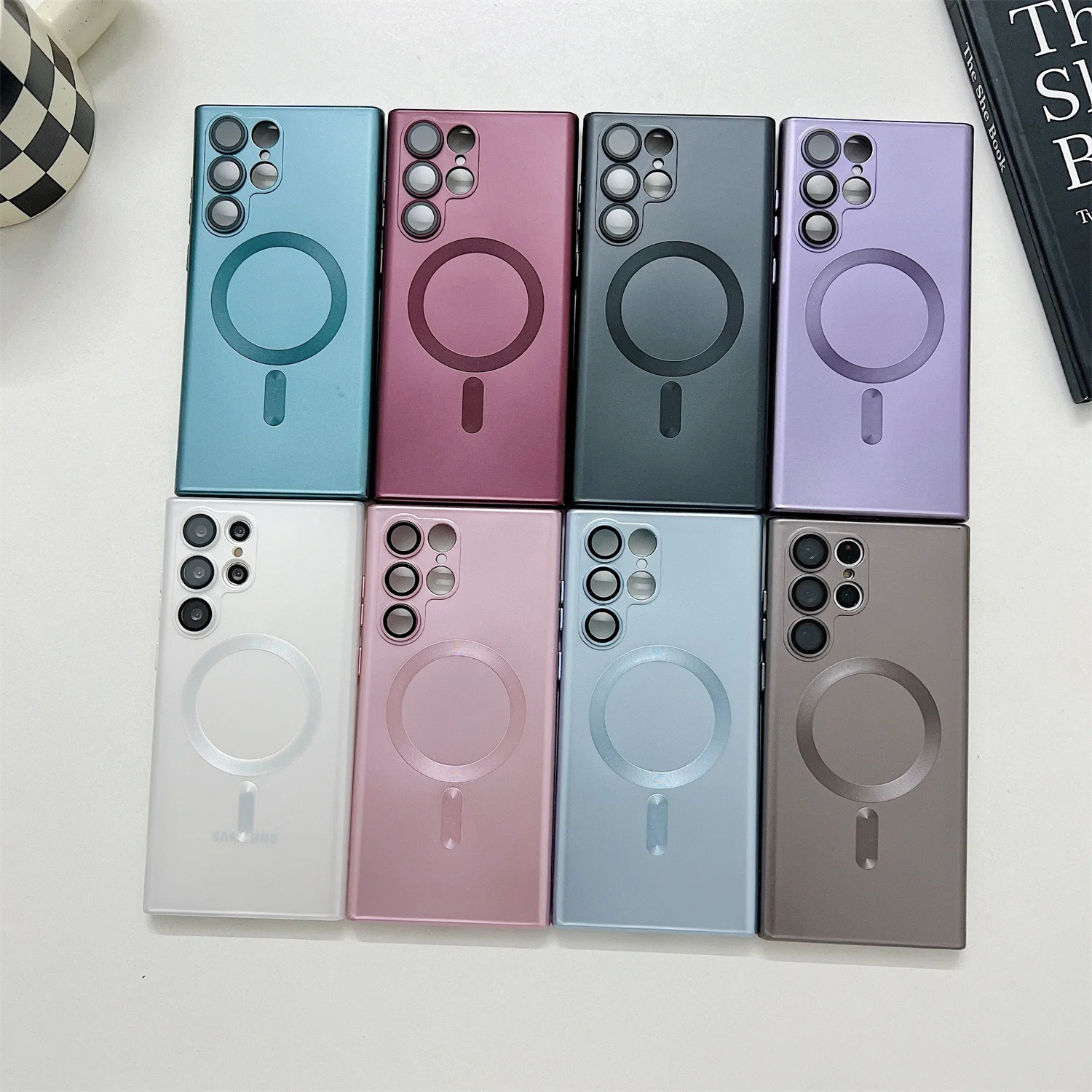 Magnetic Wireless Charger Matte Bumper Case