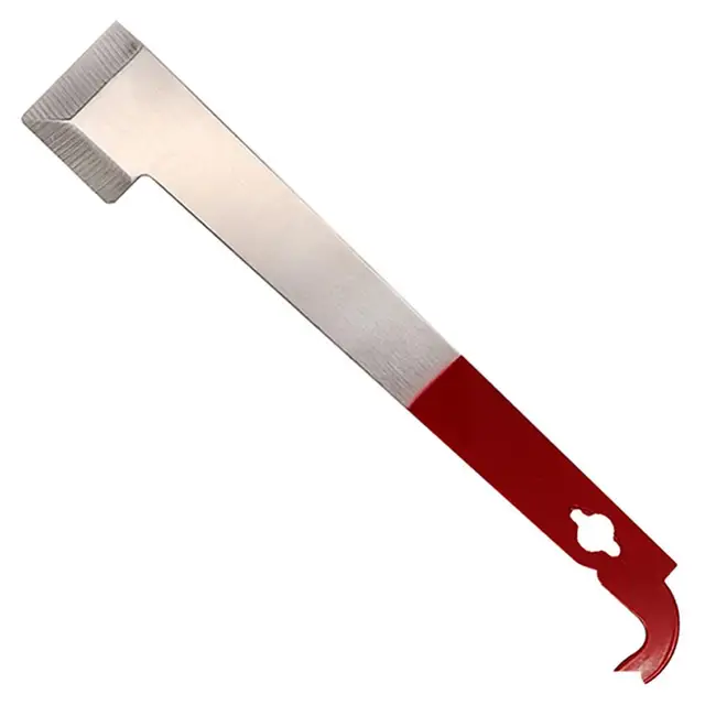 Rozsdamentes Acél Ívelt Farok Méhkapán Mézerejű Emelő Kaparó Méhész Eszköz - Image 2