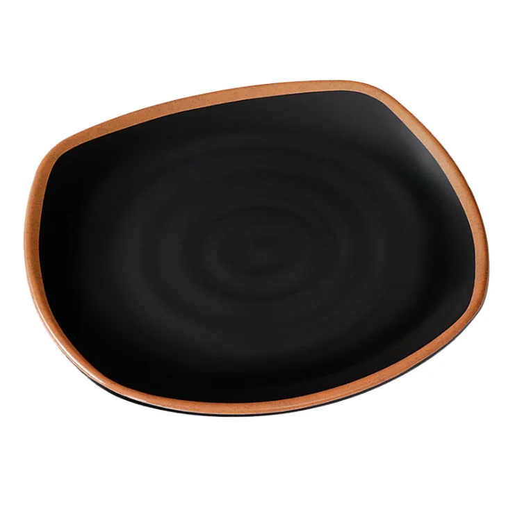Melamine Tableware Restaurant Food Plate Round Imitation Porcelain Creative Plate