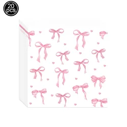 Pink Bow Party Banner Decorations - Stylish Hanging Triangle Flags for Weddings, Bridal Showers, and Birthdays (Brown)
