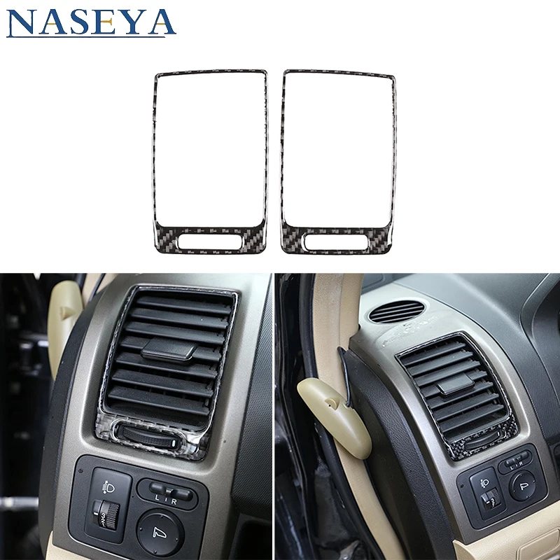 

For Honda CRV 2007 2008 2009 2010 2011 Carbon Fiber Left Right Side Air Vent Stickers Car Interior Decorative Accessories