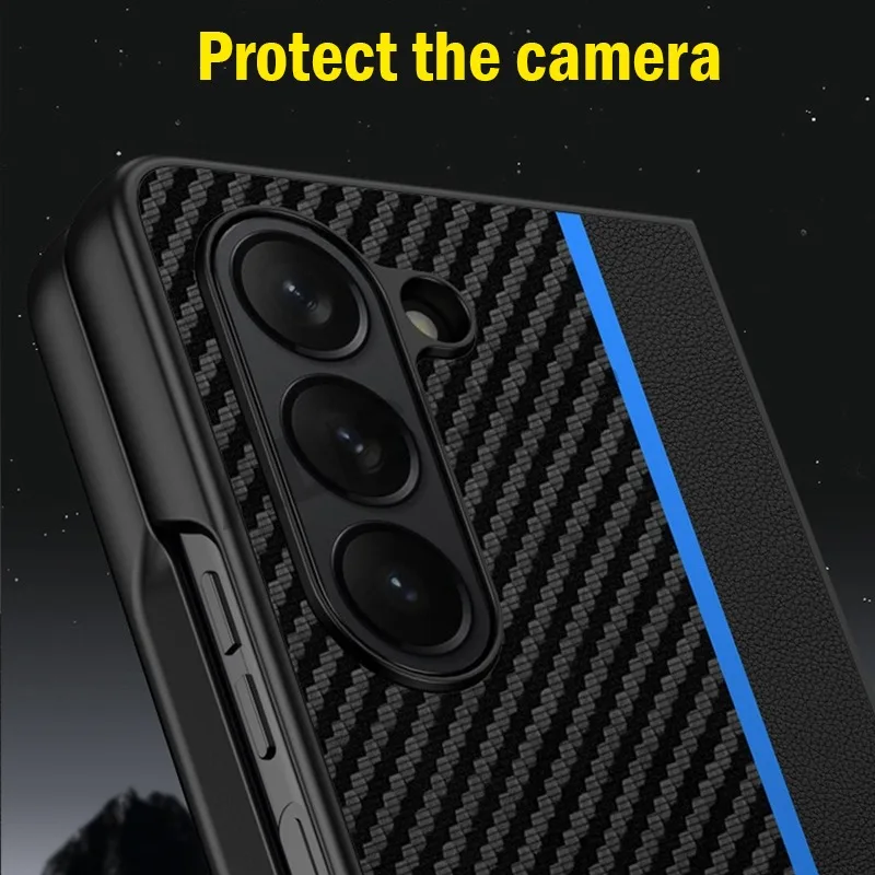 Premium Fiber Texture PU-Leather Protection Cover