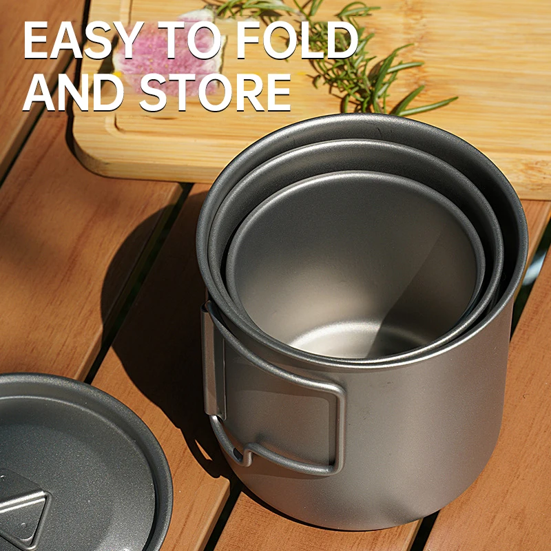 Titanium Cup with Heat-resistant Handle 6