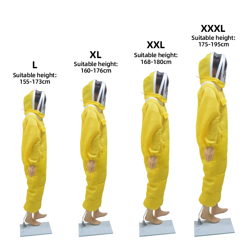 Professional Beekeeping Anti Bee Suit 3D Air Cotton Fabric Protective Clothing Bee Suit Removable Hat Ventilated