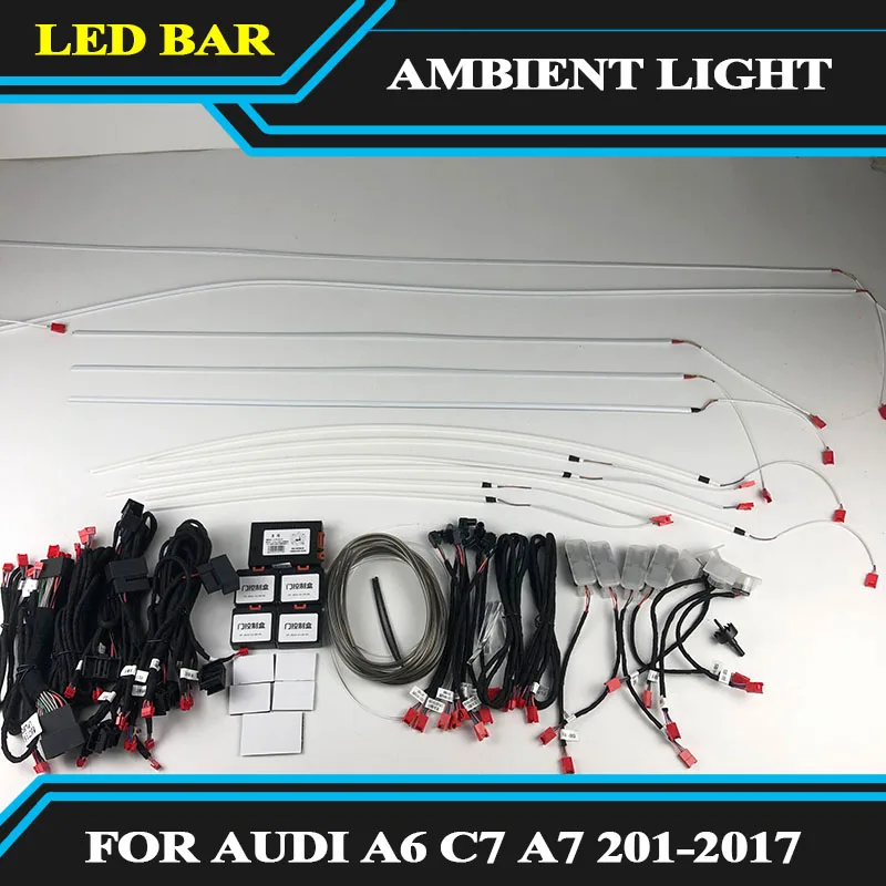 21 Color Ambient Lights For Audi A6 A7 C7 2011 2017 Car Inter Full