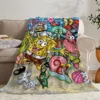 Bed Blankets for Decorative Sofa Blanket for Sofa Decoration S-SpongeBobS Thin Wadding Blanket Oversized 200x300 Fluffy Plaid 3