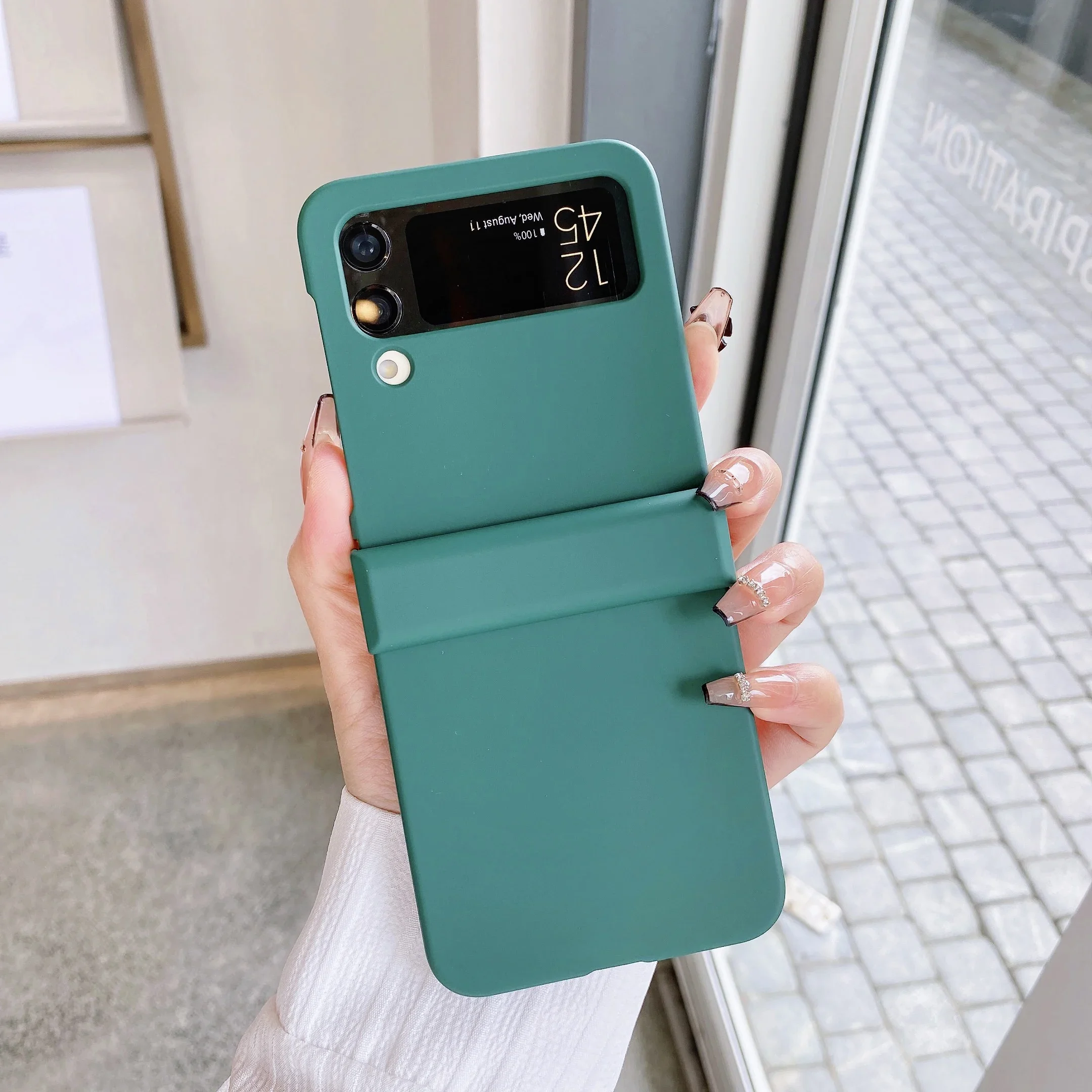 Luxury Foldable Shockproof Fashion Hard Case with Skin-Feel Finish