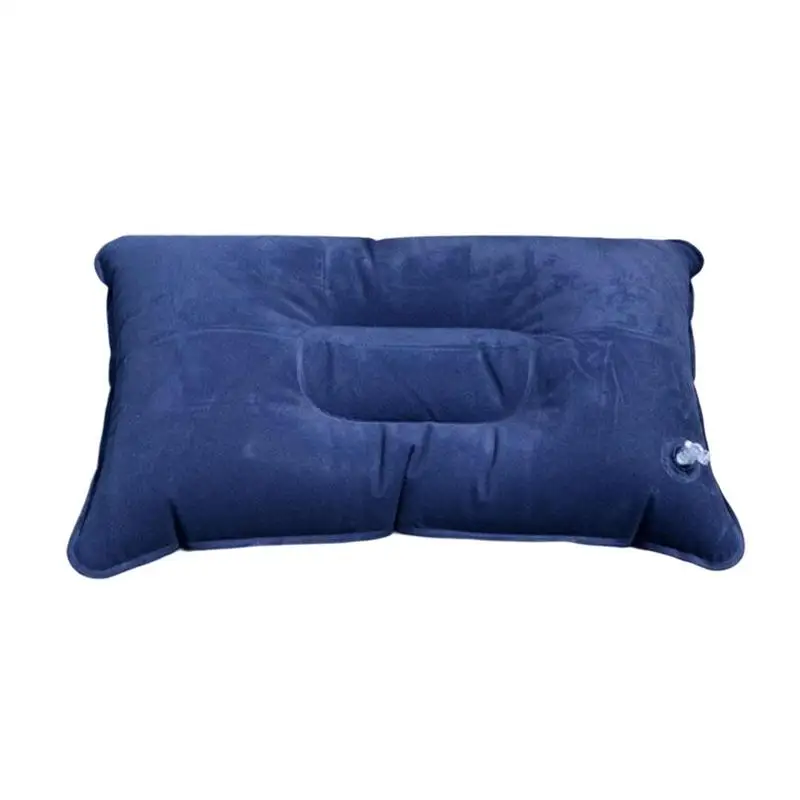 Portable Inflatable Pillow Outdoor Camping Pillows Air Inflatable Neck Pillows Folding Rest Pillow Travel Back Relaxing Tool