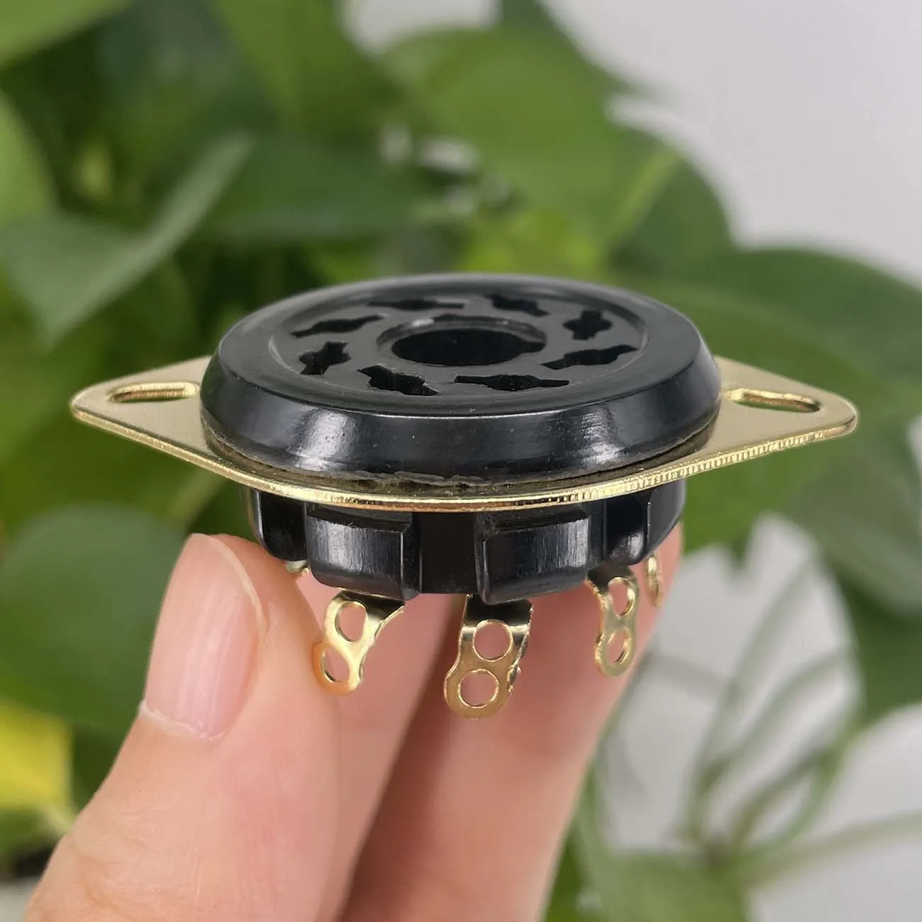 1PC 8Pin Bakelite Octal Valve Tube Socket S8WPF For 6SN7 6SL7 EL34 6V6 6L6 6CA7 GZ34 KT88 Vacuum Tube Amplifier Chassis Mount