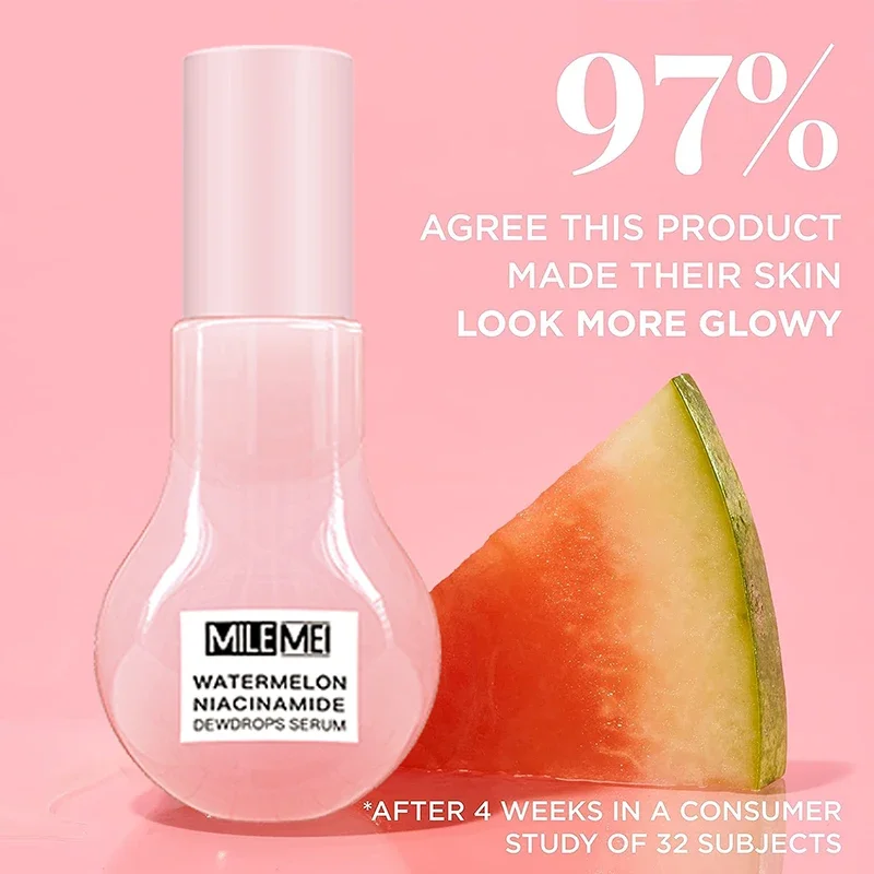 Watermelon Nicotinamide Bulb Essence Glow Recipe Cosmetics Moisturizing Lotion Essence Whitening And Brightening Skin Makeup facial essence niacinamide serum