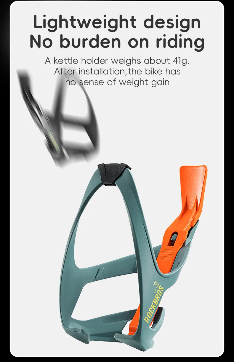 ROCKBROS ROAD TO SKY fahrrad flaschen halterung leichter flaschen käfig stabiler kessel halter halterung mit reifen hebel fahrrad zubehör – Detail 7