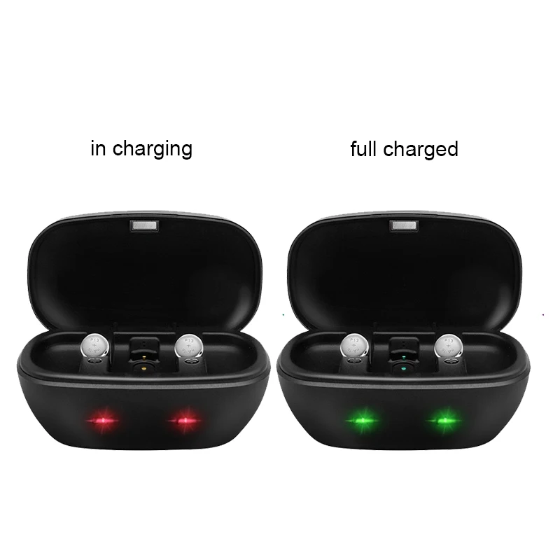 Hearing Aid Batteries 13 A13 13A P13 PR48 with Charging Case Rechargeable Cell Button Battery for BTE Hearing Aids Amplifiers - 3