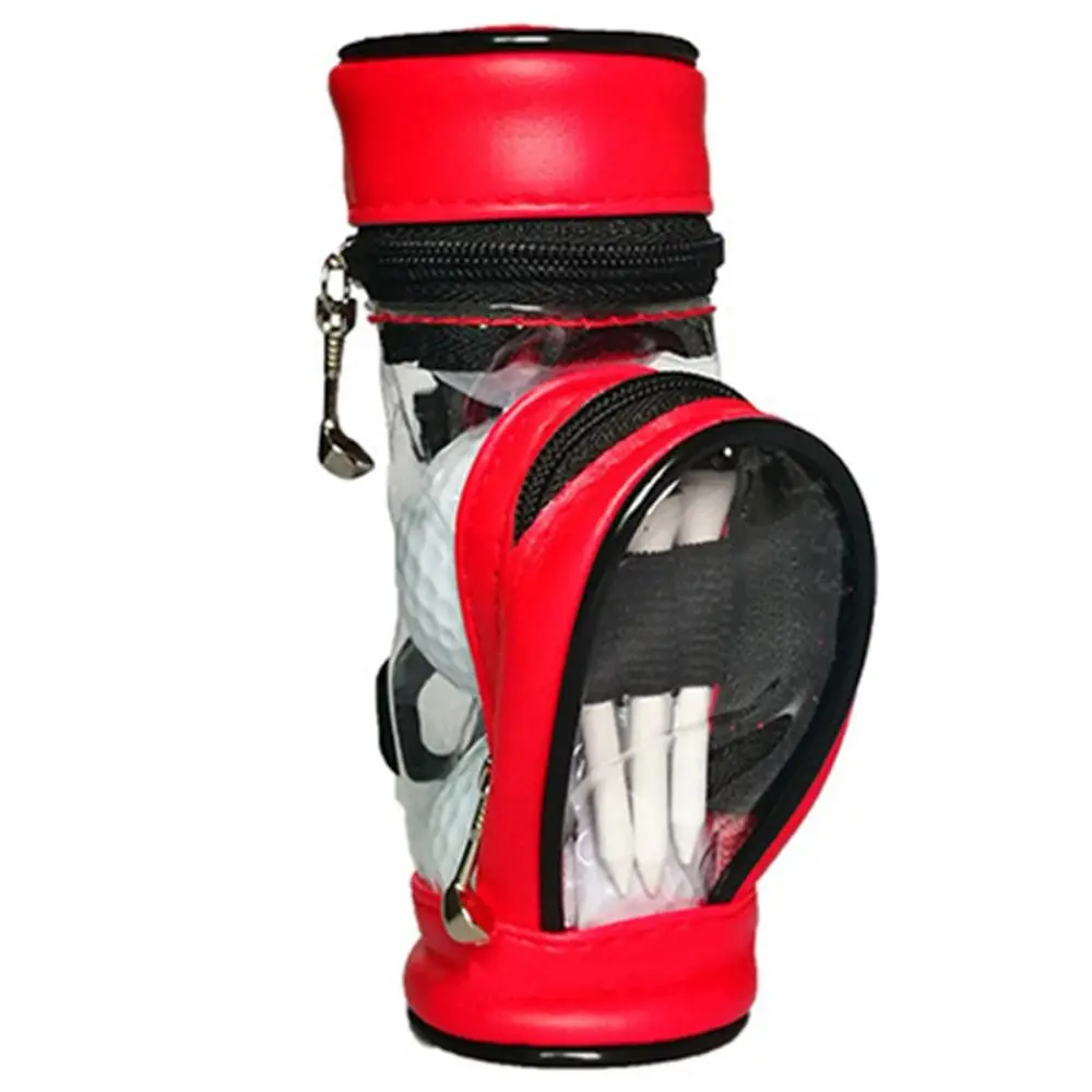 Golf Pouch Golf Mini Bag PU Waterproofing Wear-resistant Durable Large Capacity Portable Golf Accessories