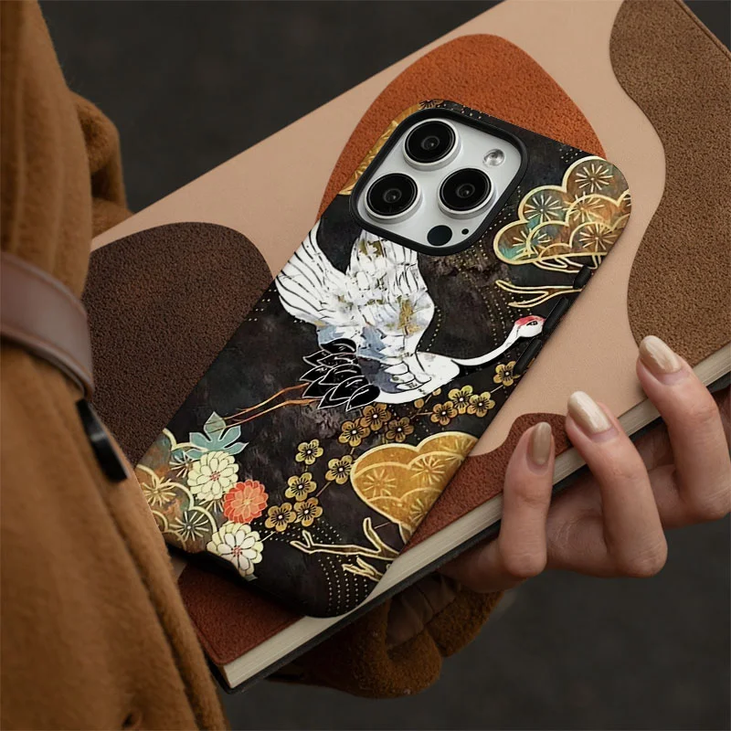 Red-Crowned Crane 2-in-1 Protective Phone Case