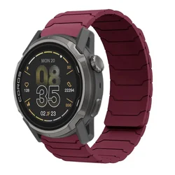 Versatile Silicone Strap with Magnetic Closure - Suunto Ocean (Wine red)
