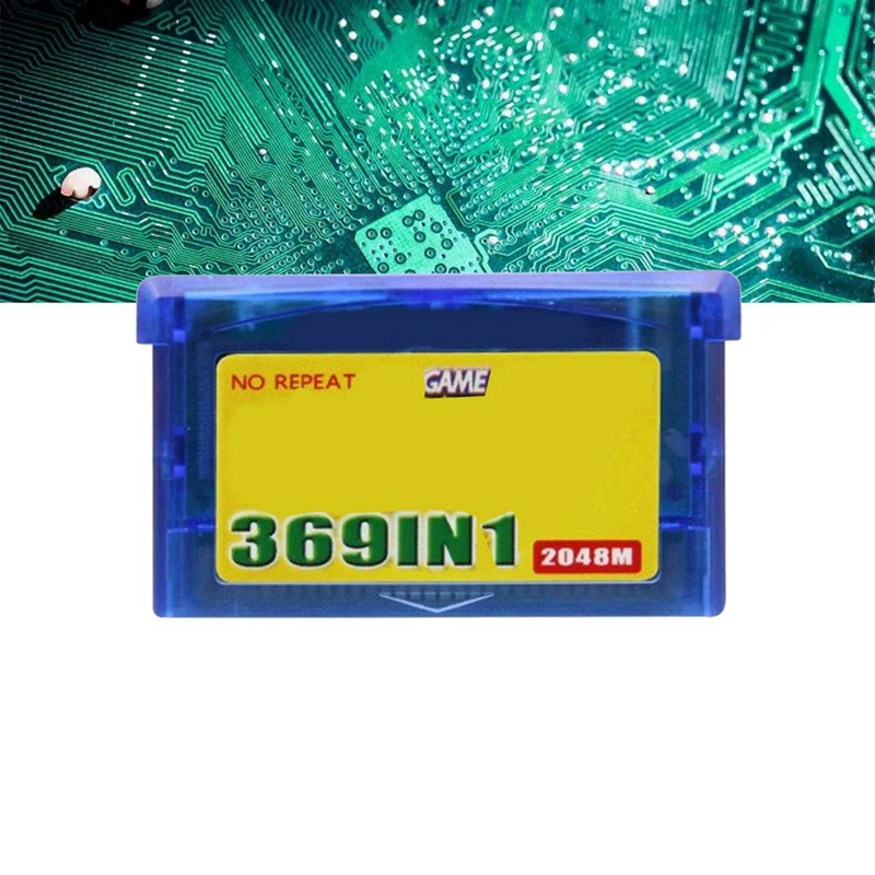 369-In-1 Game Cartridge for GBA Game Boy Advance Video Console Card English Combined Card