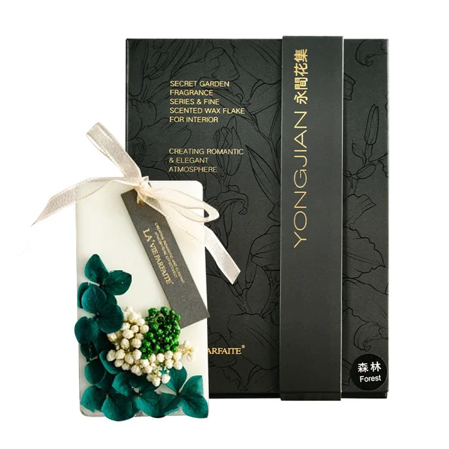 Illatos Viasz Olvasztja A Szójaviasz Kézzel Készített Gyertya Szekrény Hálószobát Friss Illatú Tabletta Szárított Virág Medál Készítése - Image 4