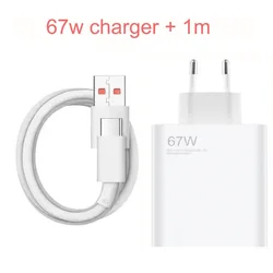 67W Fast Charger with Cable (EU charger and 1m)