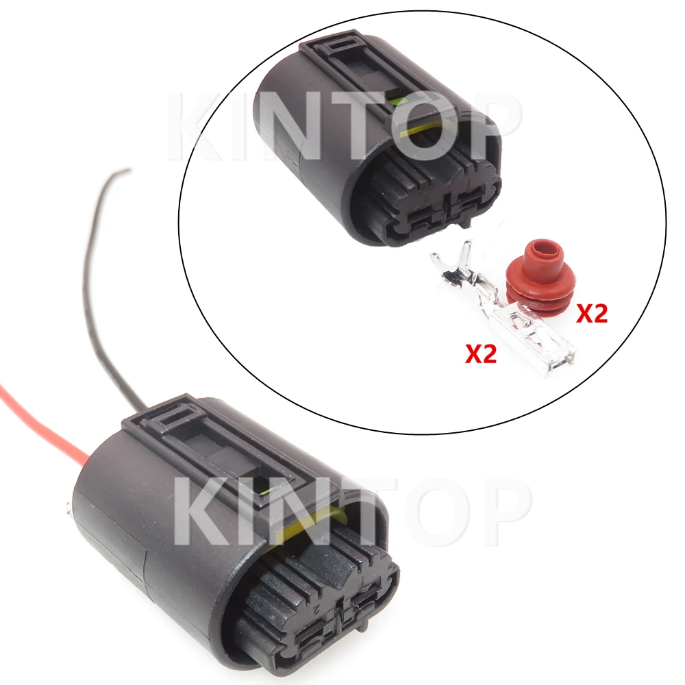 

1 Set 2 Pins 1-968642-1 1-968643-1 Car Horn Cable Harness Plug 8373328-03 Automobile Fog Lights Waterproof Connector Starter