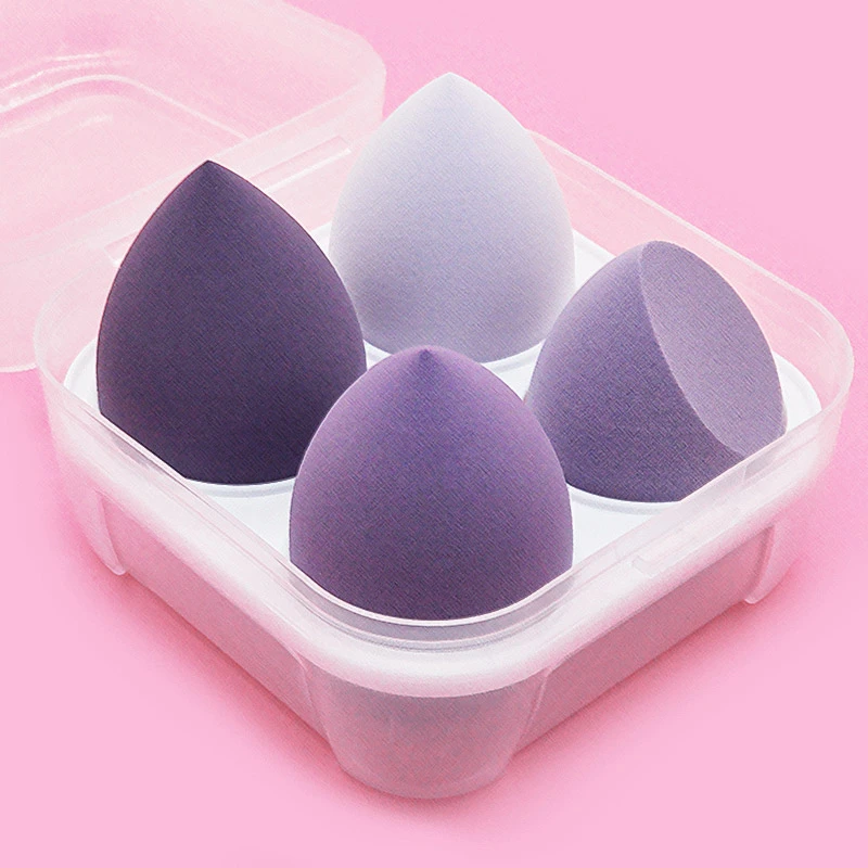 4pcs Makeup Sponge Powder Puff Dry and Wet Combined Beauty Cosmetic